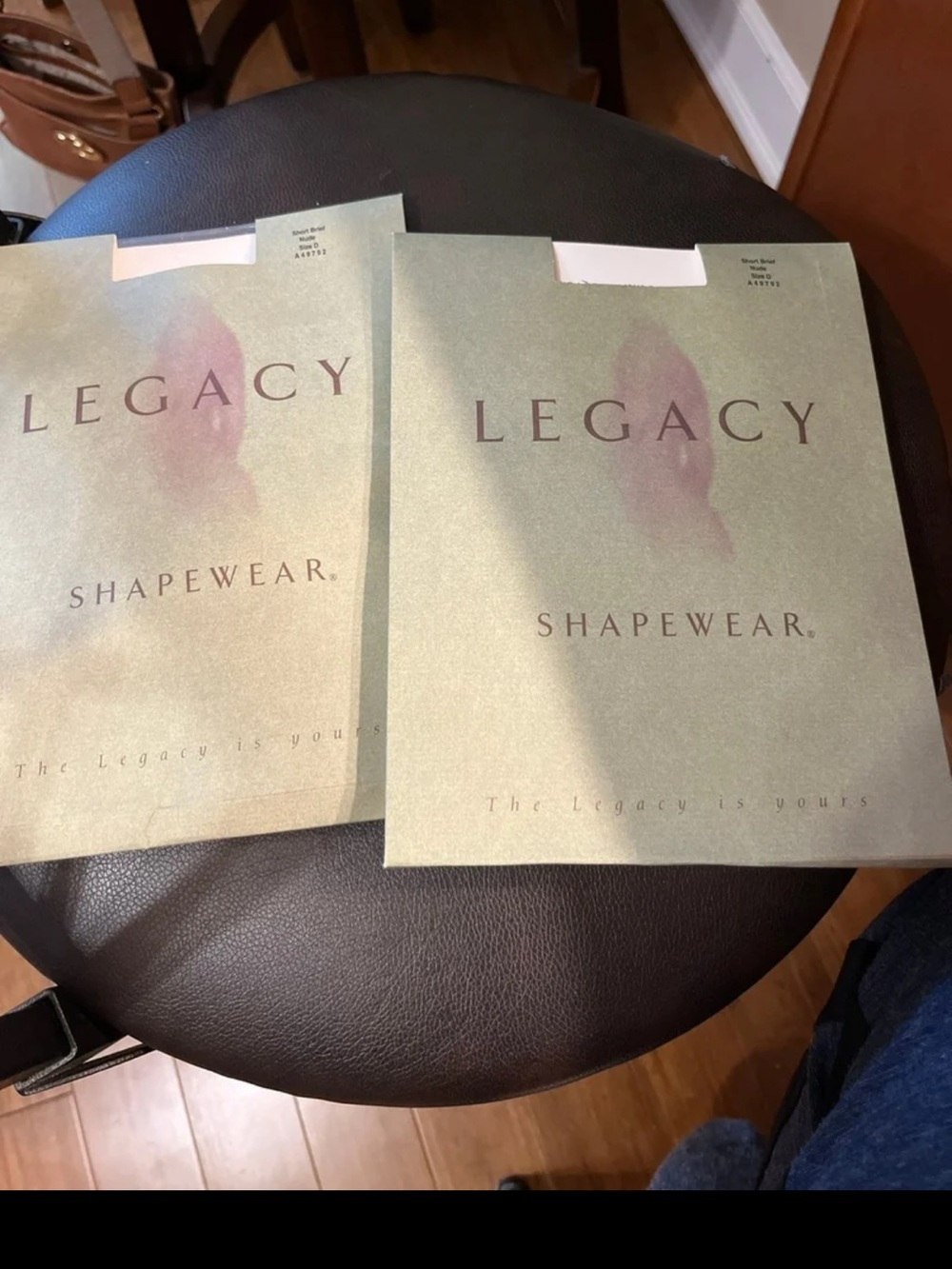 2 Legacy Shapewear Color is Nude Size D Short Brief New from QVC A49792